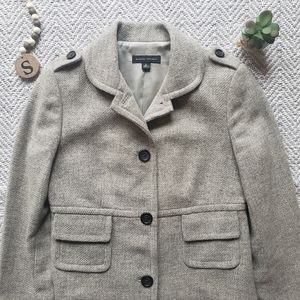 BANANA REPUBLIC HEATHERED GRAY JACKET
